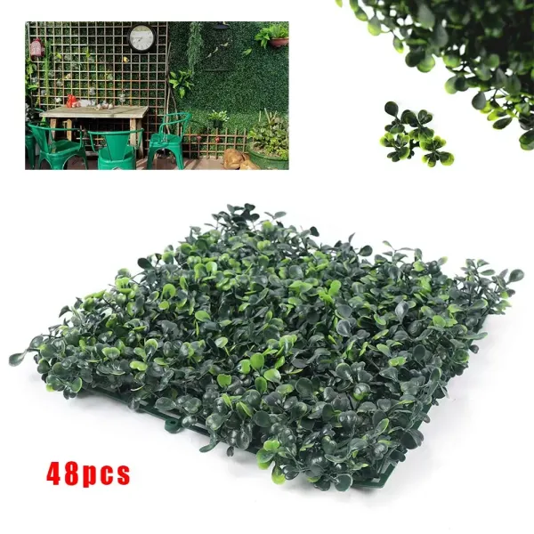 48 STK Haie artificielle Plantes suspendues Mur végétal comme végétalisation du mur