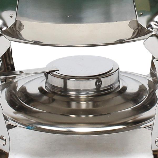 Réchauffeur de nourriture d'acier inoxydable Chauffe-Plat Rond en Acier Inoxydable avec Couvercle à roulettes Réchauffeur de nourriture d'acier inoxydable Chauffe-Plat Rond en Acier Inoxydable avec Couvercle à roulettes