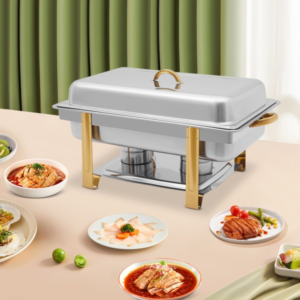 9 L - Récipient de conservation au chaud - En acier inoxydable - Pour buffet et fêtes