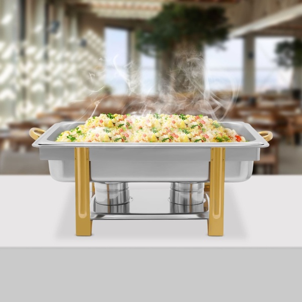 9 L - Récipient de conservation au chaud - En acier inoxydable - Pour buffet et fêtes