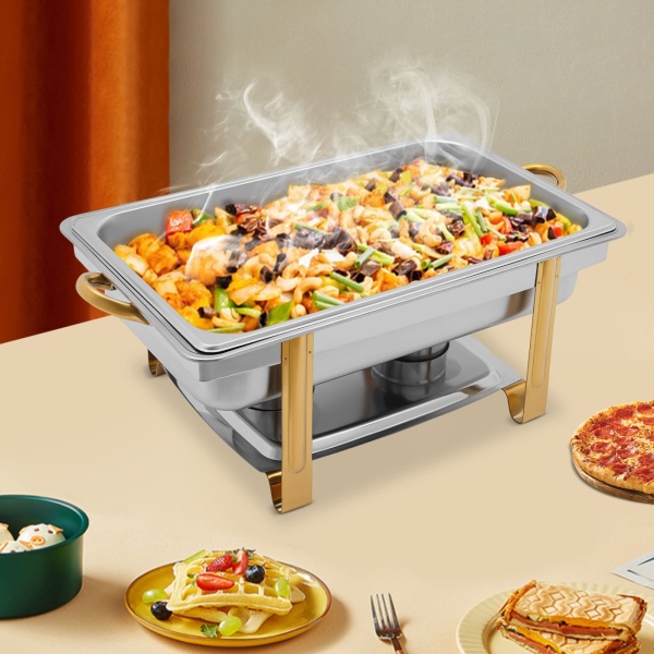 9 L - Récipient de conservation au chaud - En acier inoxydable - Pour buffet et fêtes