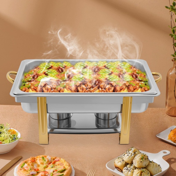9 L - Récipient de conservation au chaud - En acier inoxydable - Pour buffet et fêtes