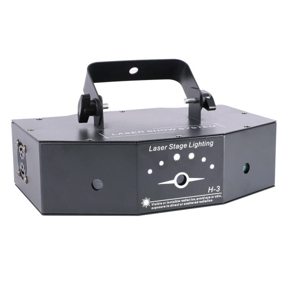 DMX 3 lentilles RGB couleur faisceau de balayage lampe disco 500MW lumière de projecteur DJ bar