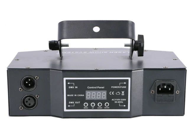 DMX 3 lentilles RGB couleur faisceau de balayage lampe disco 500MW lumière de projecteur DJ bar