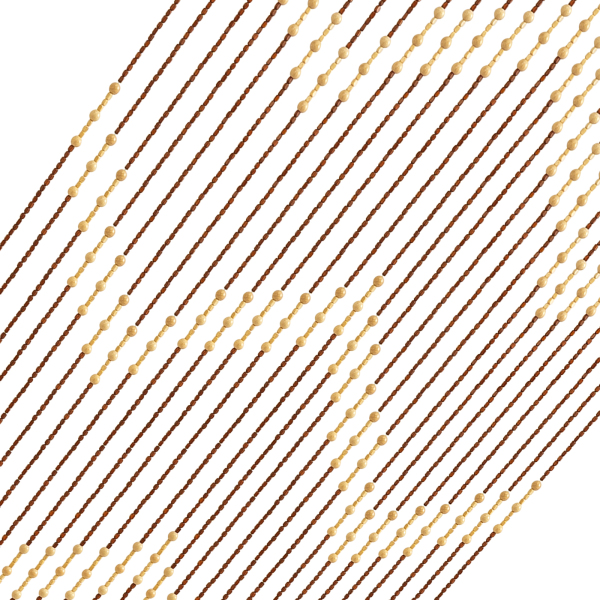 Rideau de porte en perles de bois 90 cm x 175 cm x 27 cm