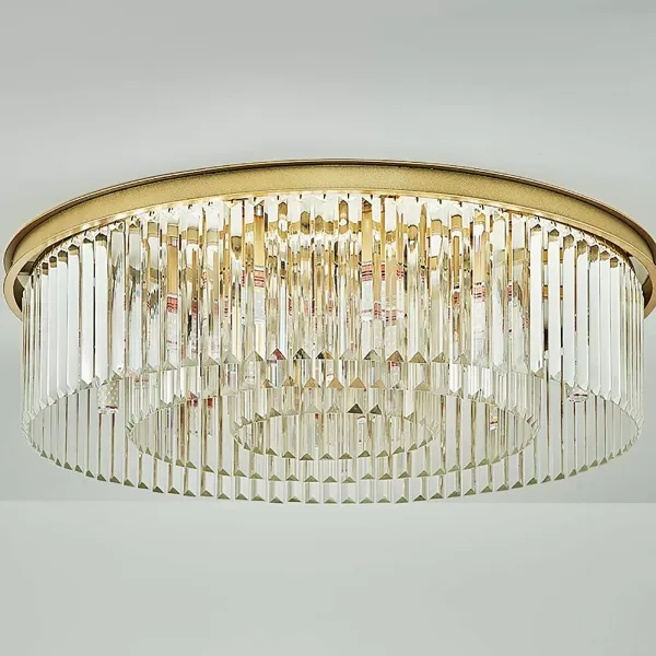 Plafonnier en cristal moderne de luxe - 8 x E14 - Pour chambre à coucher, salon - 110-220 V