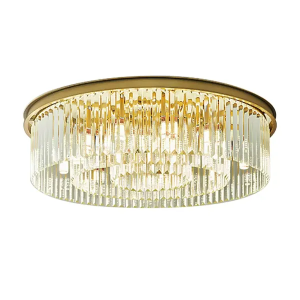 Plafonnier en cristal moderne de luxe - 8 x E14 - Pour chambre à coucher, salon - 110-220 V