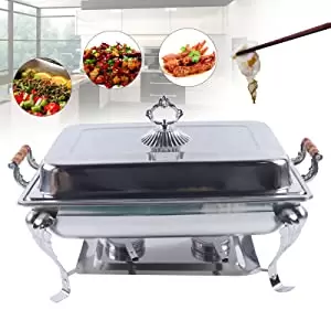 Roestvrijstalen warme opslagcontainer, voedselisolatie, buffet, feest, banket, catering
