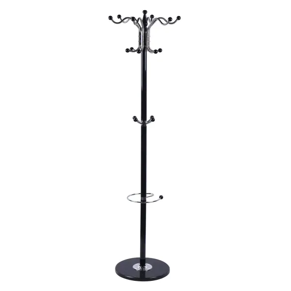 Plusieurs couleurs disponibles - Rack de rangement autoportant, chapeau, veste, arbre, cintre en métal et marbre