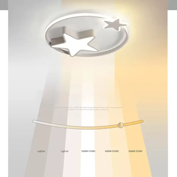 Plafonnier LED 29 W - Ciel étoilé créatif - Intensité variable - Facile à installer -blanc Plafonnier LED 29 W - Ciel étoilé créatif - Intensité variable - Facile à installer -blanc