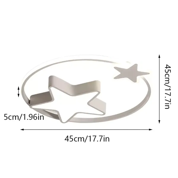 Plafonnier LED 29 W - Ciel étoilé créatif - Intensité variable - Facile à installer -blanc Plafonnier LED 29 W - Ciel étoilé créatif - Intensité variable - Facile à installer -blanc