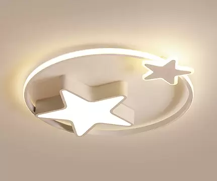 Plafonnier LED 29 W - Ciel étoilé créatif - Intensité variable - Facile à installer -blanc