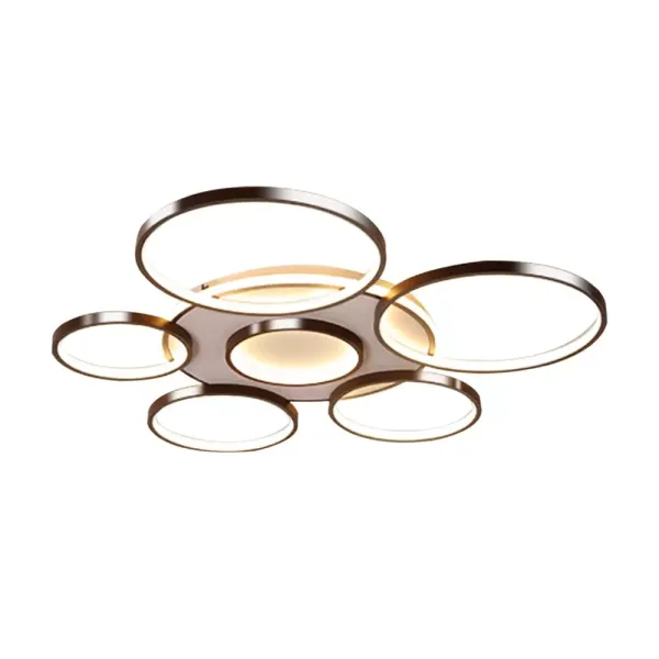 CNCEST-Lustre LED de luxe à 7 têtes à intensité variable pour salon et chambre à coucher CNCEST-Lustre LED de luxe à 7 têtes à intensité variable pour salon et chambre à coucher