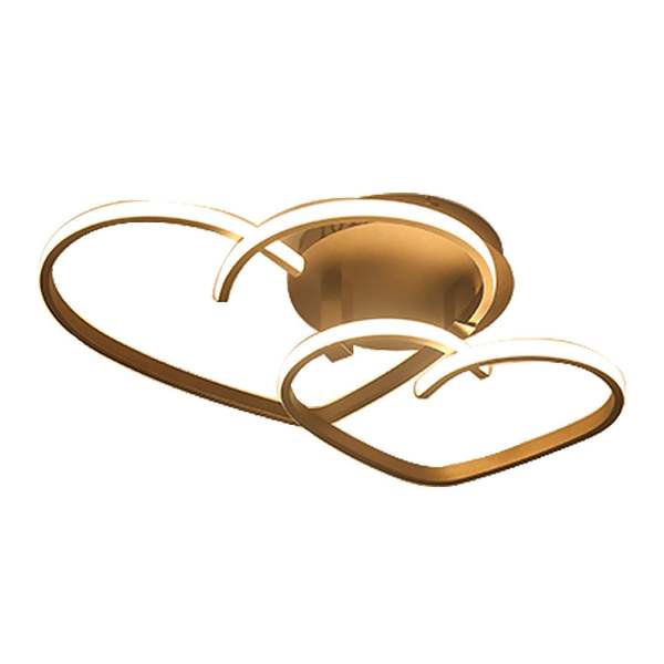 LED Moderne Plafonnier Réglable en continu Design en forme de cœur avec télécommande Lampe de chambre à coucher
