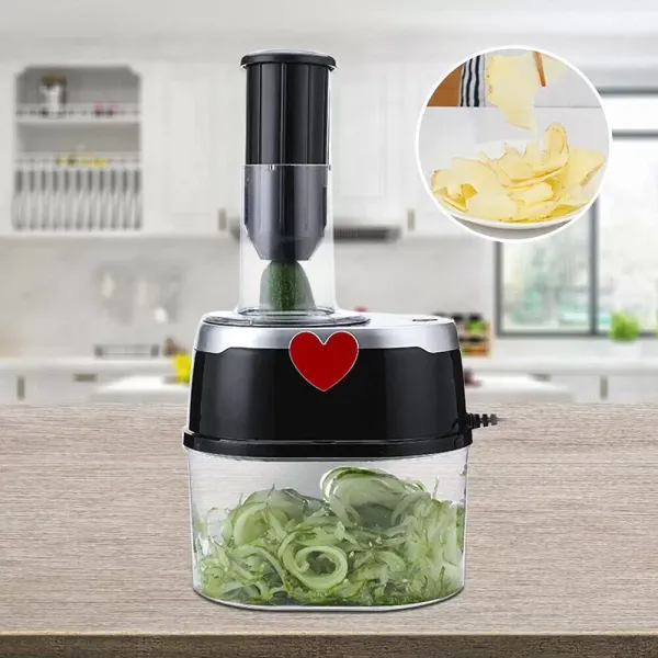 Coupe Légumes Électrique Coupe Spirale Trancheur Hacheur Râpe de Cuisine Spirale pour Courgettes Carottes Concombres 2L Coupe Légumes Électrique Coupe Spirale Trancheur Hacheur Râpe de Cuisine Spirale pour Courgettes Carottes Concombres 2L