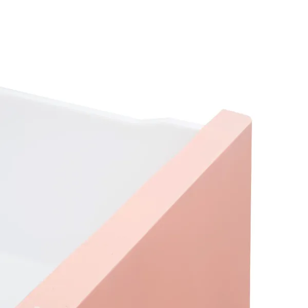 Commode de chevet en plastique avec 6 tiroirs - Avec 4 roues Home (39,7 x 33,8 x 13,8 x 40 cm) - Rose