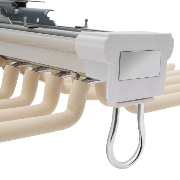 Cintre à pantalon multifonction en acier inoxydable extensible pour 22 pantalons - Grande capacité pour penderie