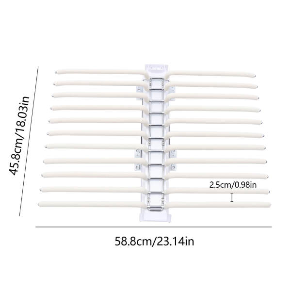 Cintre à pantalon multifonction en acier inoxydable extensible pour 22 pantalons - Grande capacité pour penderie