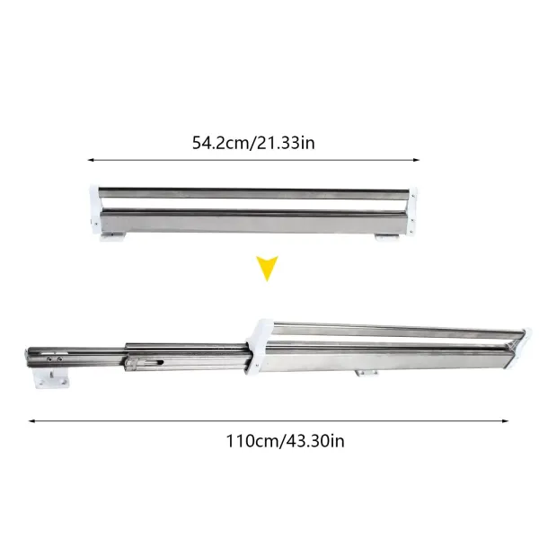 Cintre extensible pour pantalons, penderie, cintre, pantalon, cintre, étagère extensible 54-110 cm pour penderie Cintre extensible pour pantalons, penderie, cintre, pantalon, cintre, étagère extensible 54-110 cm pour penderie