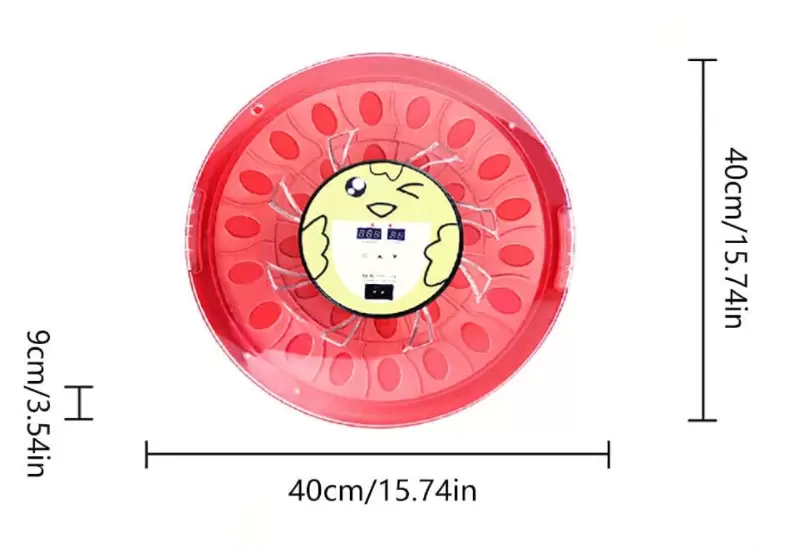 Incubateur à 30 œufs entièrement automatique - Round Digital Hatcher