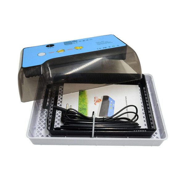 Couveuse 40 W entièrement automatique Couveuse LED Régulateur d'humidité Couverture visible pour Poulet Oie Canard Pigeon Caille Oiseau