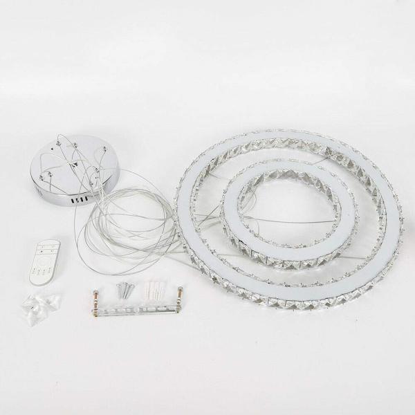 Plafonnier 48W Lampe à suspension à LED en cristal