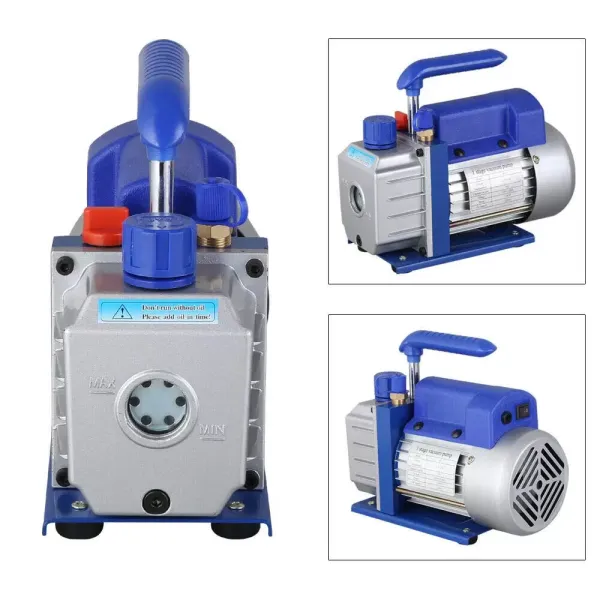 Pompe à vide 2,5 CFM 1440 tr/min - Pompe à vide - Kit de pompe à vide - Faible bruit et vibrations - Haute efficacité
