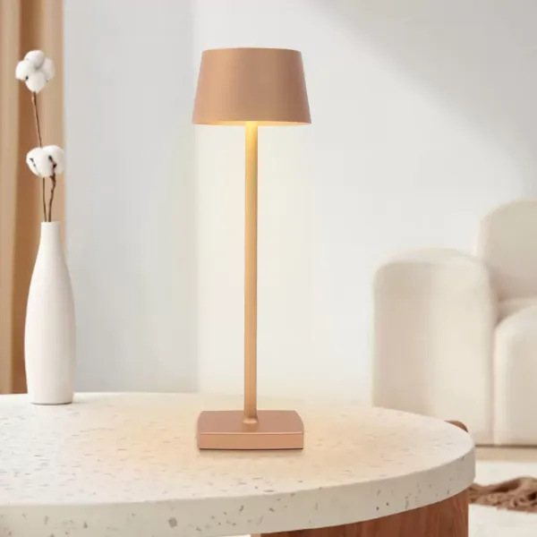 Lampe de table LED rechargeable 3,5 W - Lampe de chevet sans fil - Convient pour jardin/table/table de chevet