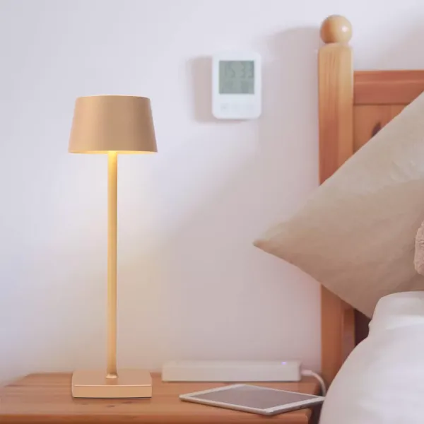 Lampe de table LED rechargeable 3,5 W - Lampe de chevet sans fil - Convient pour jardin/table/table de chevet