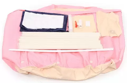 Opvouwbare badton PVC mobiele badkuip voor volwassenen SPA-badkuip Huishoudelijke opvouwbare bademmer Roze 70 x 70 cm