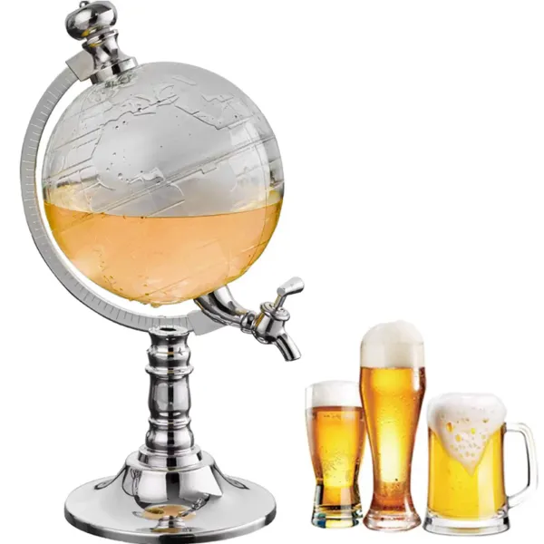 Distributeur de bière avec support - Volume : 1,5 l, 34 cm de haut, colonne à boissons, pompe à boisson, pompe à boissons. Distributeur de bière avec support - Volume : 1,5 l, 34 cm de haut, colonne à boissons, pompe à boisson, pompe à boissons.