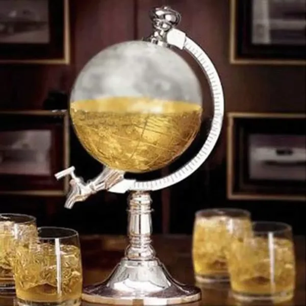 Distributeur de bière avec support - Volume : 1,5 l, 34 cm de haut, colonne à boissons, pompe à boisson, pompe à boissons.