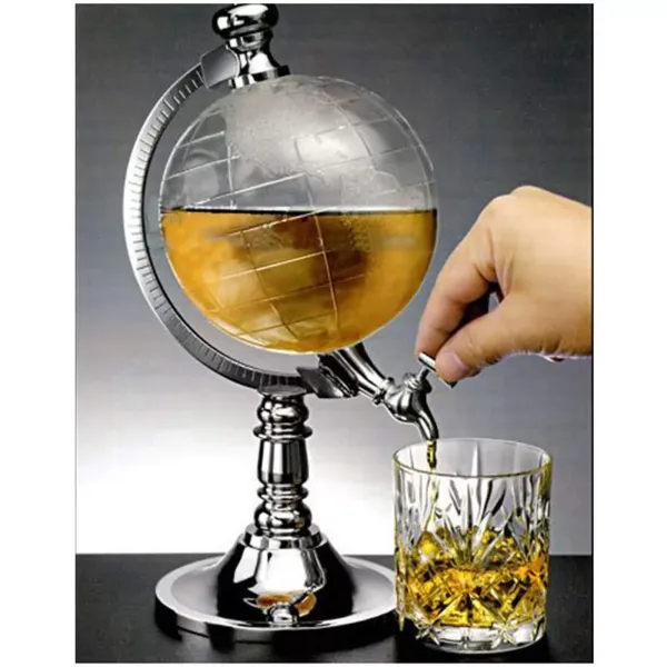 Distributeur de bière avec support - Volume : 1,5 l, 34 cm de haut, colonne à boissons, pompe à boisson, pompe à boissons.