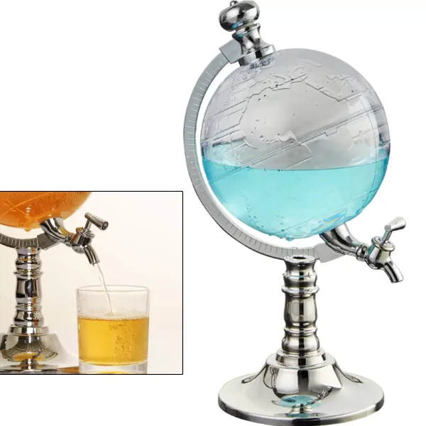 Distributeur de bière avec support - Volume : 1,5 l, 34 cm de haut, colonne à boissons, pompe à boisson, pompe à boissons.