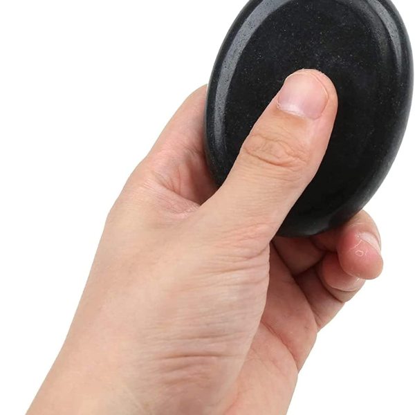 20 Pièces Les pierres de Lave pour un Massage Basalte Kit de Pierres Chaudes avec Boîte Chauffante Hot Stone Massage Chaud pour Spa, Bien-être