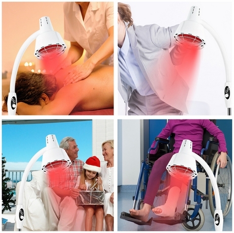 Lampe thermique infrarouge puissante pour soulager les douleurs musculaires ou les rhumes 275 watts 220 volts