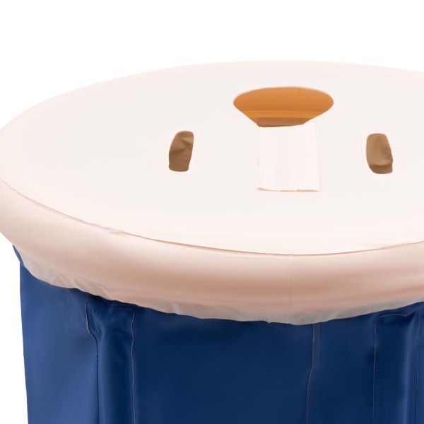 Baignoire gonflable pliable - Pour adulte de moins de 180 cm - Bleu
