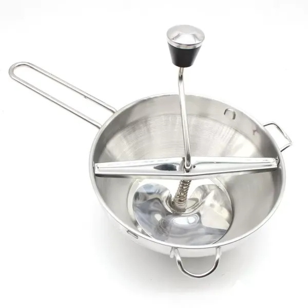 Moulin à purée en acier inoxydable - Passoire 1,9 l - Passe au lave-vaisselle - Passoire pour fruits, légumes
