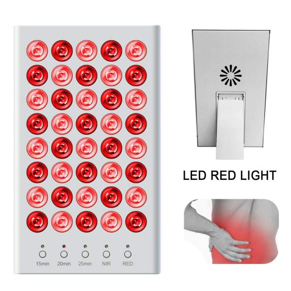 Lumière LED infrarouge 660 nm / 850 nm - Lampe thérapeutique anti-âge + masque pour les yeux 200 W - infrarouge