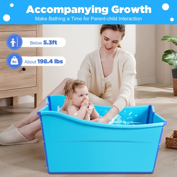Baignoire pliable en plastique - Pour enfants - Pour adultes