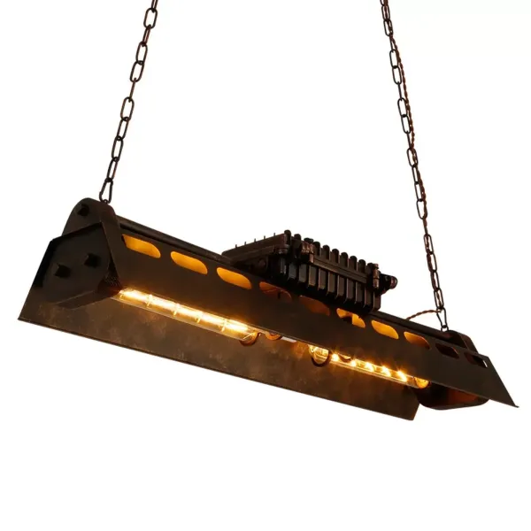 Lustre vintage rétro industriel en métal, câble réglable, diamètre 78 cm, parfait pour les restaurants, bars, cafés