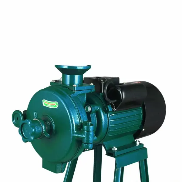 Moulin à céréales avec entonnoir pour graines, farine de riz, maïs 1400 tr/min ( Vert )
