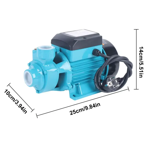 Pompe à eau 220 V - 38 m - 2 m3/h - Pompe à eau électrique - 370 W - 10 bar