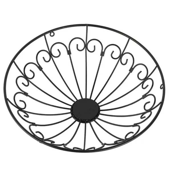 Lot de 3 corbeilles à fruits en fer forgé nordique suspendu avec crochets, panier de rangement pour pots de fleurs Lot de 3 corbeilles à fruits en fer forgé nordique suspendu avec crochets, panier de rangement pour pots de fleurs