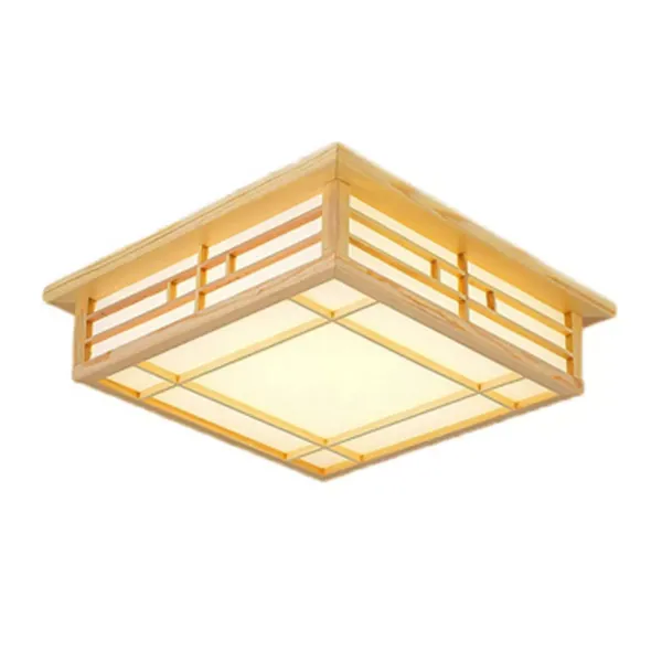 Plafonnier LED en bois - Pour chambre à coucher - 220 V - 24 W