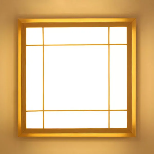 Plafonnier LED en bois - Pour chambre à coucher - 220 V - 24 W