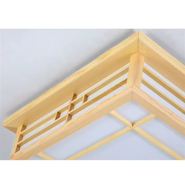 Plafonnier LED en bois - Pour chambre à coucher - 220 V - 24 W