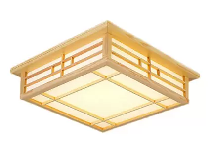 Plafonnier LED en bois - Pour chambre à coucher - 220 V - 24 W