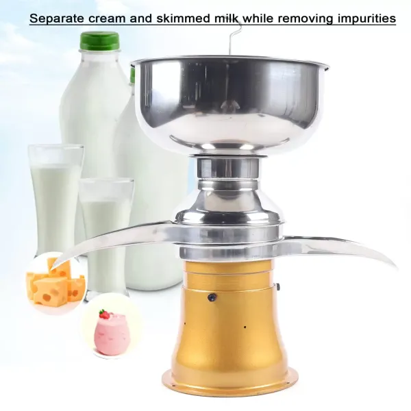 50 l/h - Séparateur de lait frais - Machine à séparer le lait de vache - Vitesse du rouleau : 9800-11000 tr/min