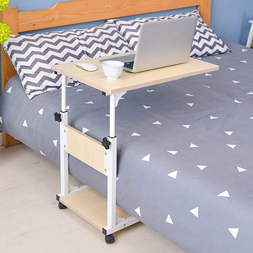 Bureau réglable pour ordinateur portable - Bureau portable - Table de chevet réglable en hauteur